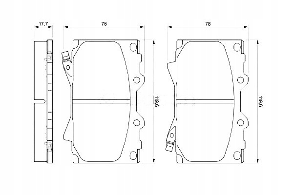 фото №1, Bosch 986 424 640 набір гальмівних колодок гальмівних, гальма дискові