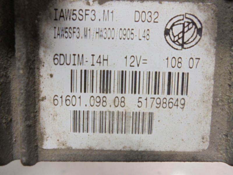 фото №5, Punto i бортовий комп'ютер 51798649 1,2 8v iaw5sf3.m1