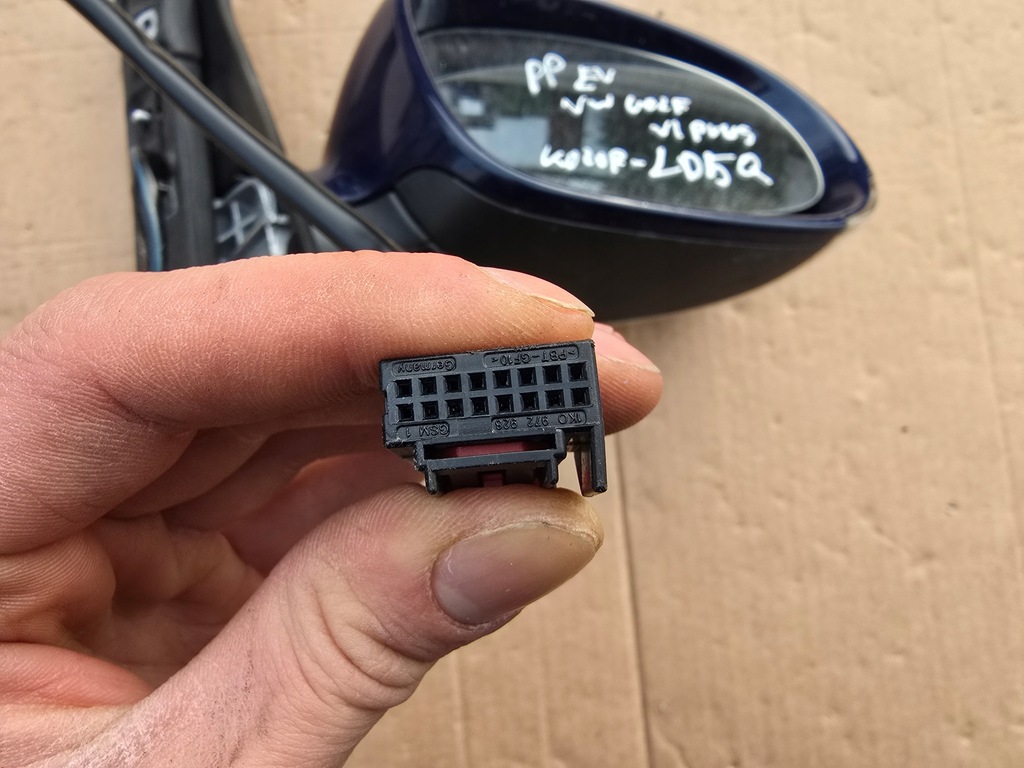 фото №6, Зеркало правое полный 9pin vw golf 6 vi plus lift ld5q