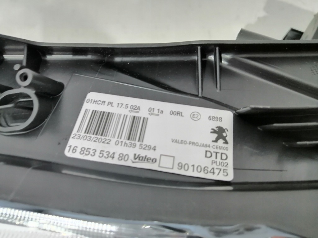 фото №6, Лампа правая передняя перед peugeot 2008 i nowa оригинал hal 5980