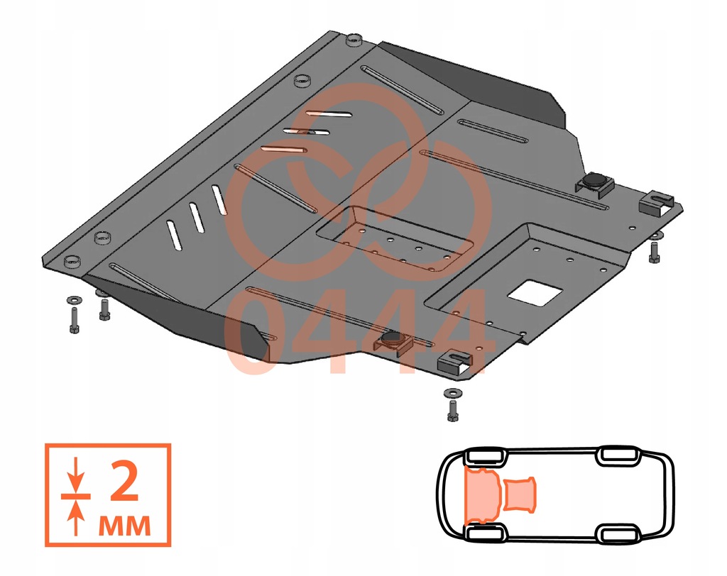 фото №7, Стальной защита pod двигатель citroen nemo