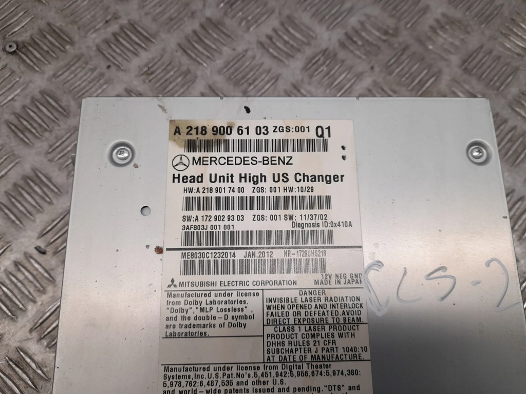 фото №2, Mercedes cls c218 a2189006103 автомагнитола