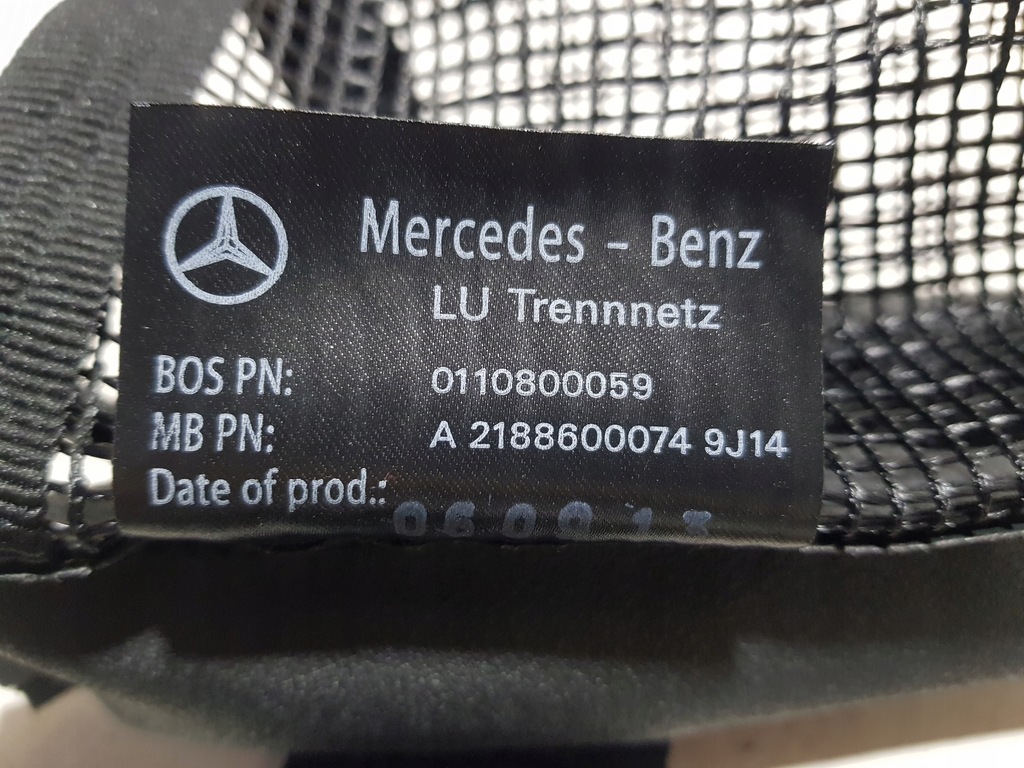 фото №9, Mercedes cls w218 x218 сетка шторка do багажника решётка 2188600074