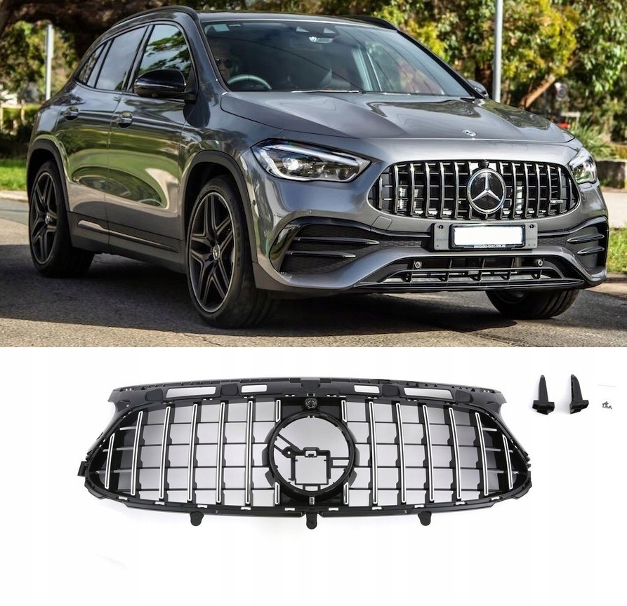 фото №1, Решётка радиатора решётка радиатора mercedes gla h247 w247 panamericana amg gt хром 2020-2023