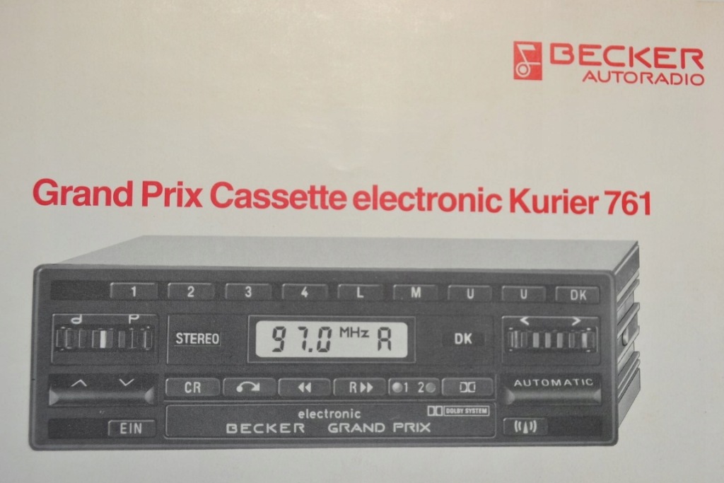 фото №11, Mercedes w126 радіопрогравач becker grand prix
