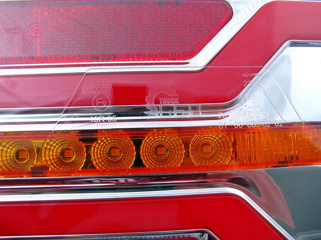 фото №12, Лампа задняя led комбинированная плавающий поворотник комплект прицеп полуприцеп tir