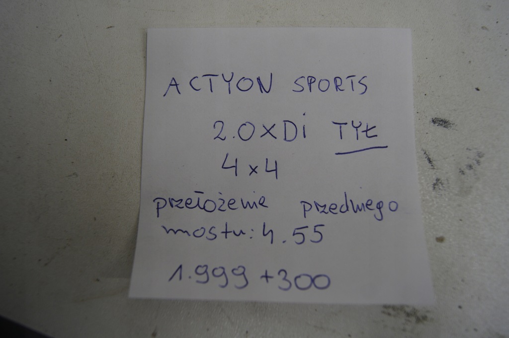 фото №10, Actyon 13- 2.0 xdi 4x4 мост задний 4.55