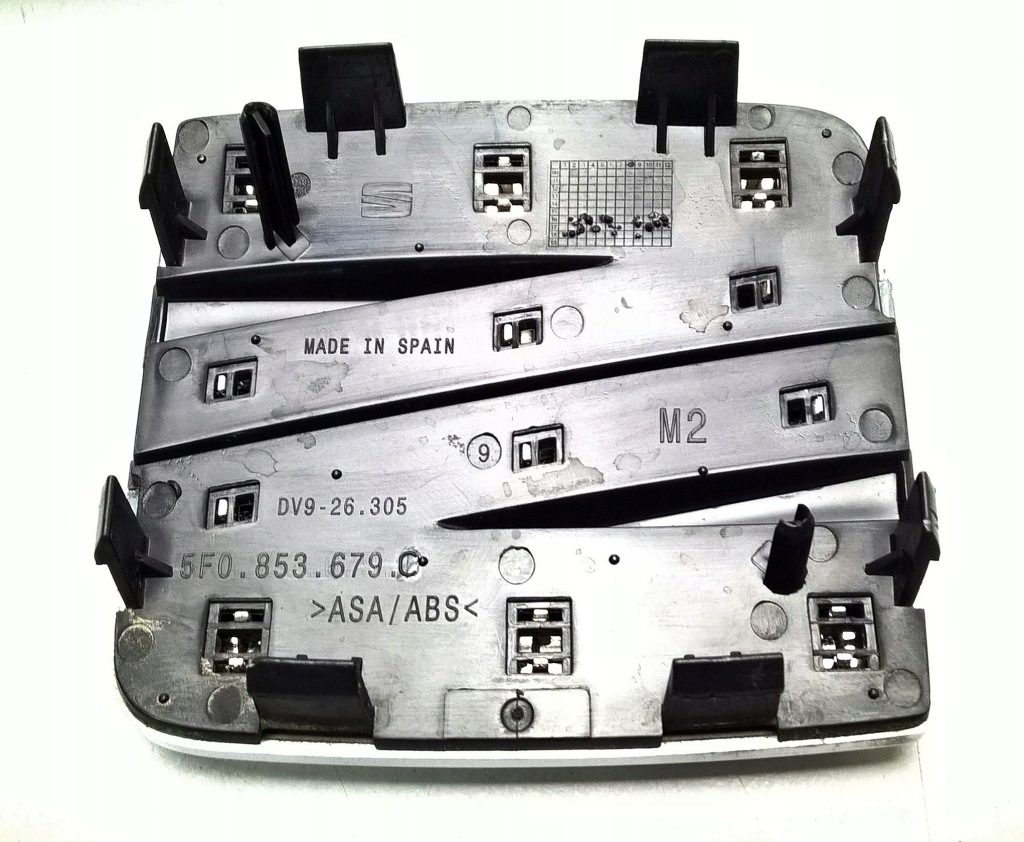 фото №9, Seat ibiza 6f 5 v fr 2017- значок + рамка хром решетка решётка оригинальный номер