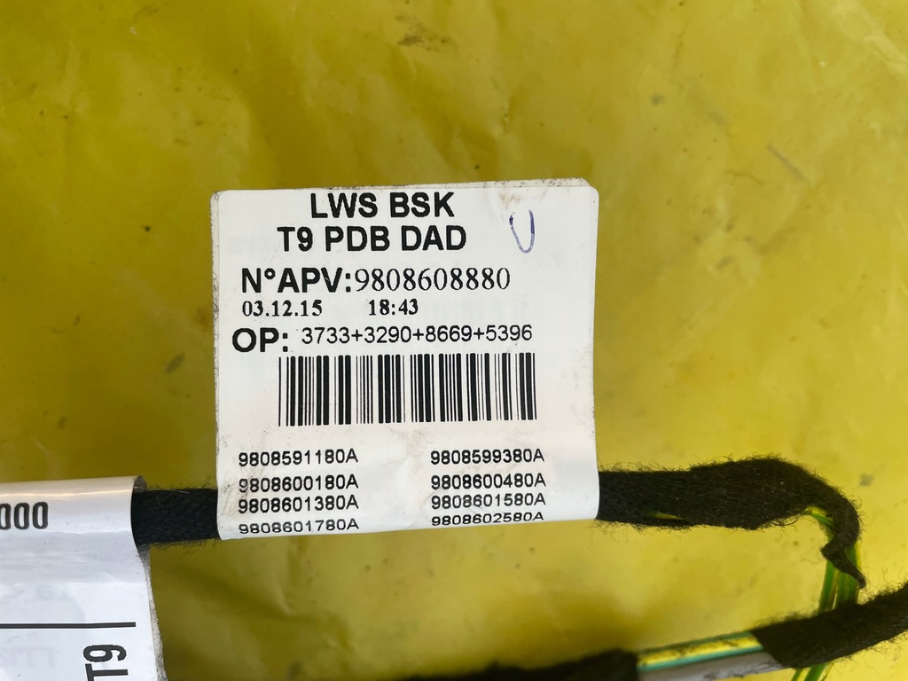 фото №6, Peugeot 308 t9 жгут консоли панели