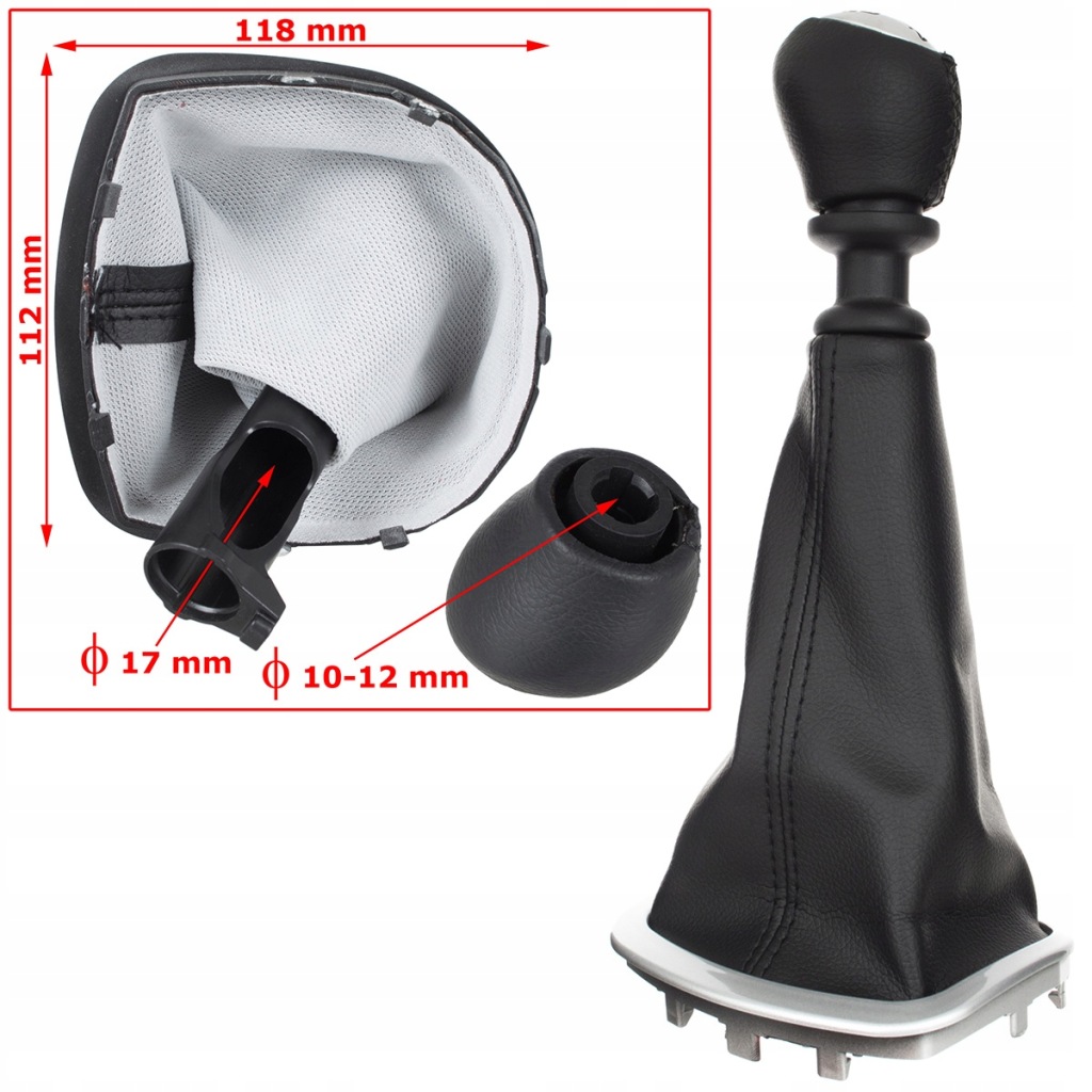 фото №2, Ручка рычаг переключения передач чехол do renault clio 3 iii 2005-