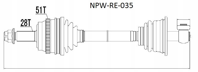 фото №9, Привідний вал привідна renault master ii 2.2dci 00- /gear box pk5/pf1/ /ліва/