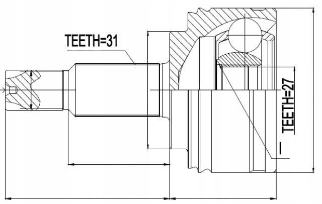 фото №2, Шарнир наружный nissan nv400 2.3dci 12-