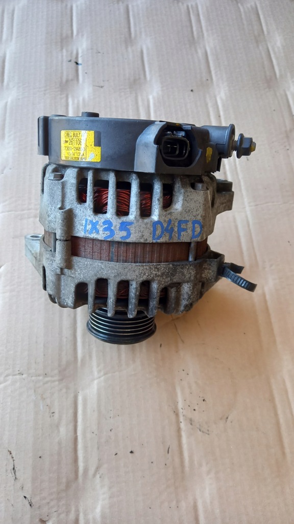 фото №1, Генератор kia optima iii sportage ix35 i40 1.7 crdi 37300-2a850 d4fd 130a