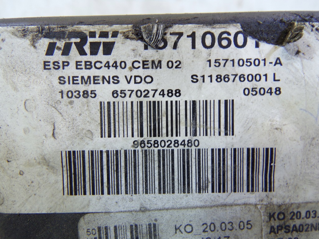 фото №7, Насос abs peugeot 407 9658028480 1