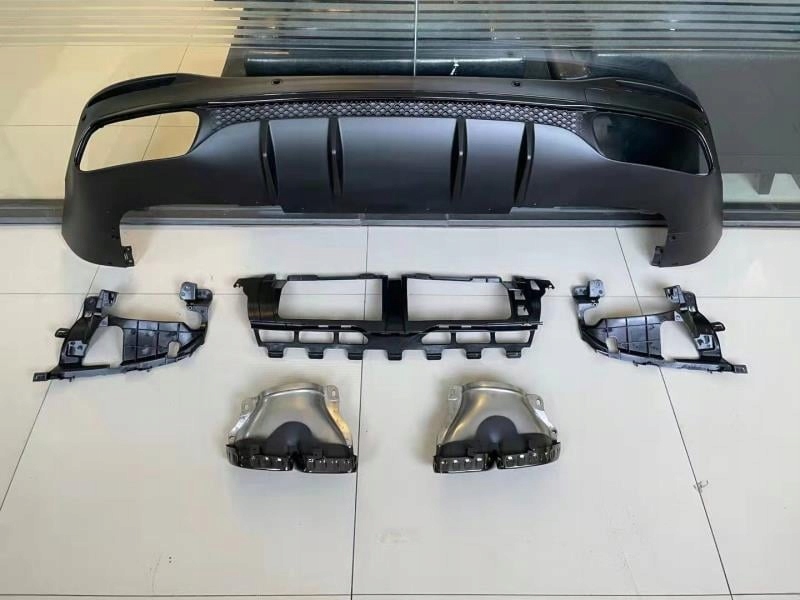 фото №1, Mercedes gls x167 amg диффузор black с насадки gls63 amg