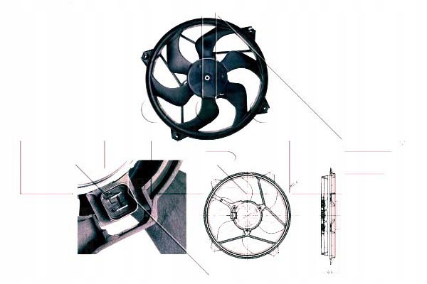 фото №1, Nrf 47348 вентилятор, охлаждение двигателя