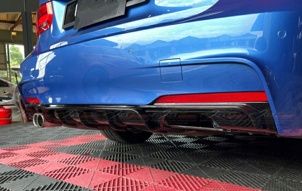 фото №10, Дифузор накладка бампера f30 f31 mperformance -00---- чорний блиск abs !