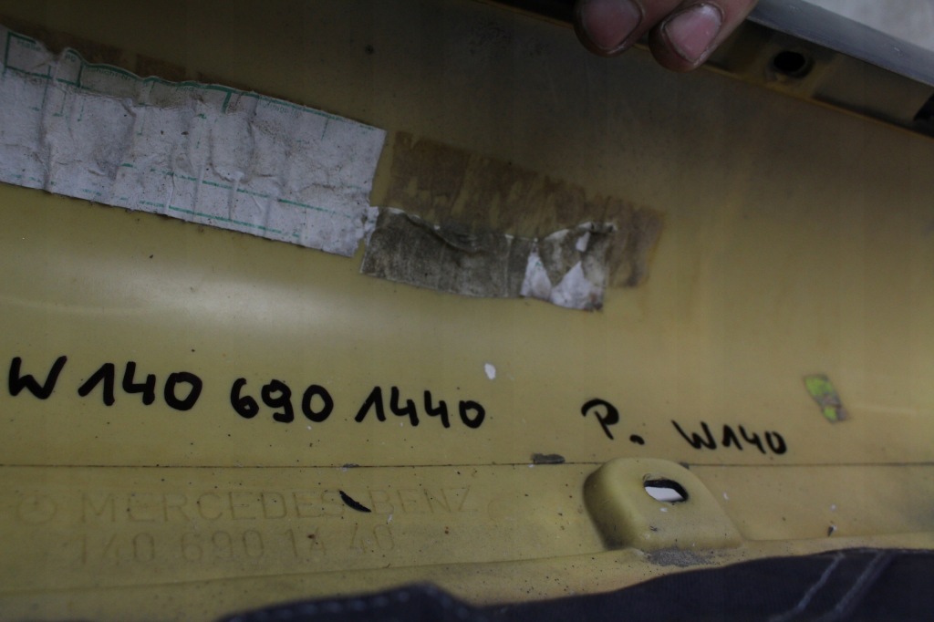 Молдинг порог правая mercedes w140 с Разборки