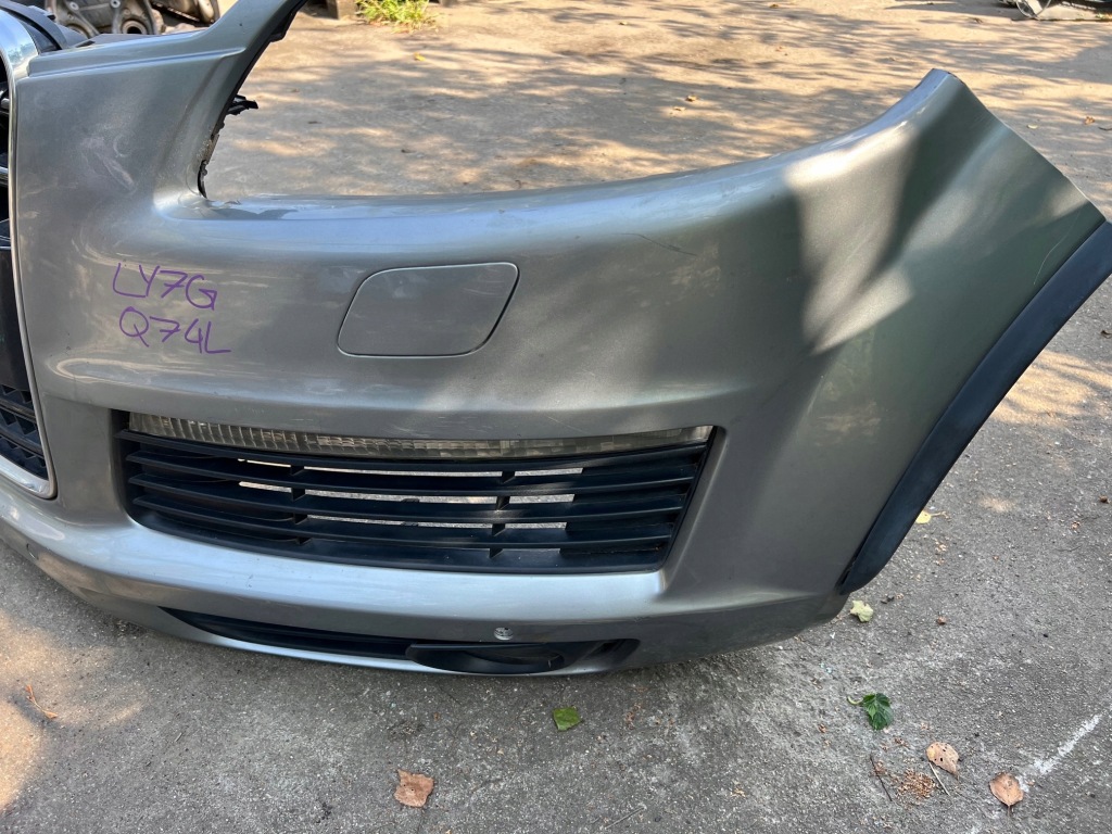 Audi q7 4l ly7g sline бампер передній 4x pdc решітка радіатора перед s-line комплектний в Україні