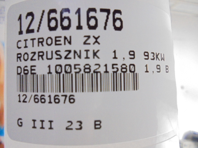 Citroen zx стартер 1.9d 1005821580 Київ