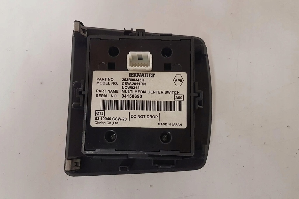 фото №1, Ручка керування навігація renault grand scénic ii jm0/1_ 253b00345r