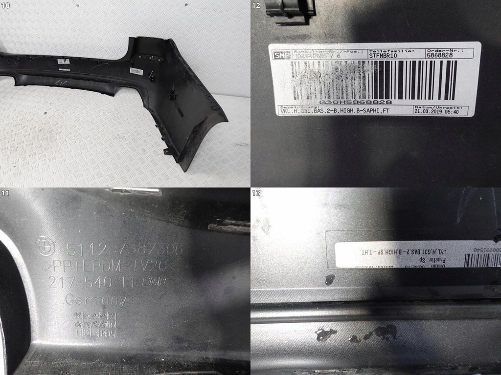 фото №11, Bmw 5 g31 touring kombi sport line бампер 6xpdc