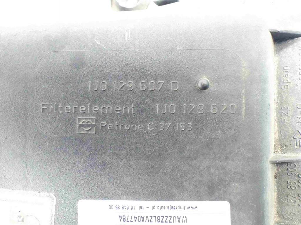 фото №7, Корпус фильтра воздуха audi a3 8l 1.6 sr