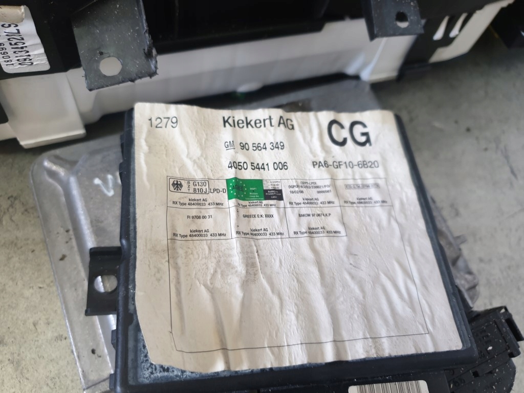 фото №6, Блок керування набір стартовий opel vectra b 2.0dti 0281001872