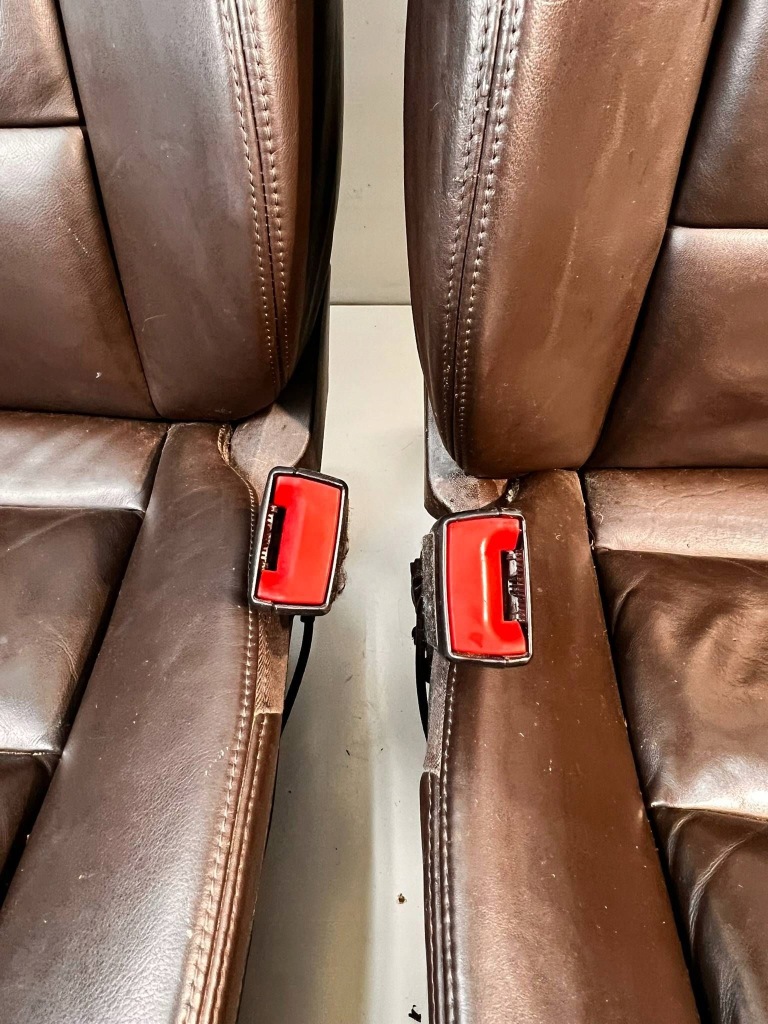 фото №7, Audi a6 c6 4f підігрів el. сидіння / заднє сидіння / обшивки / комплект коричнева шкіра