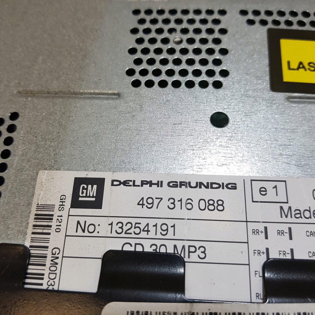 фото №3, Радіо заводський cd opel corsa d 497316088