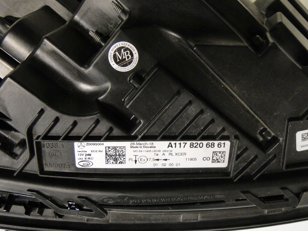 фото №14, Mercedes cla 117 w117 lift лампа права led high performance