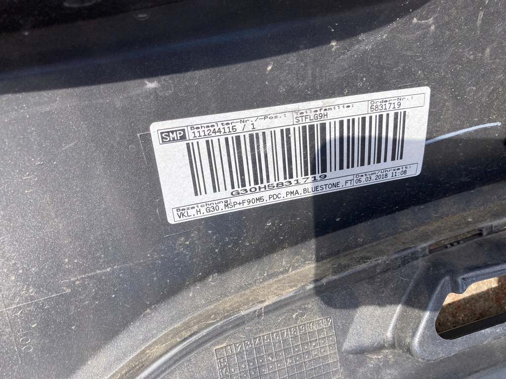 фото №11, Бампер задняя задний bmw 5 g30 m-pakiet f90 m5 oryg