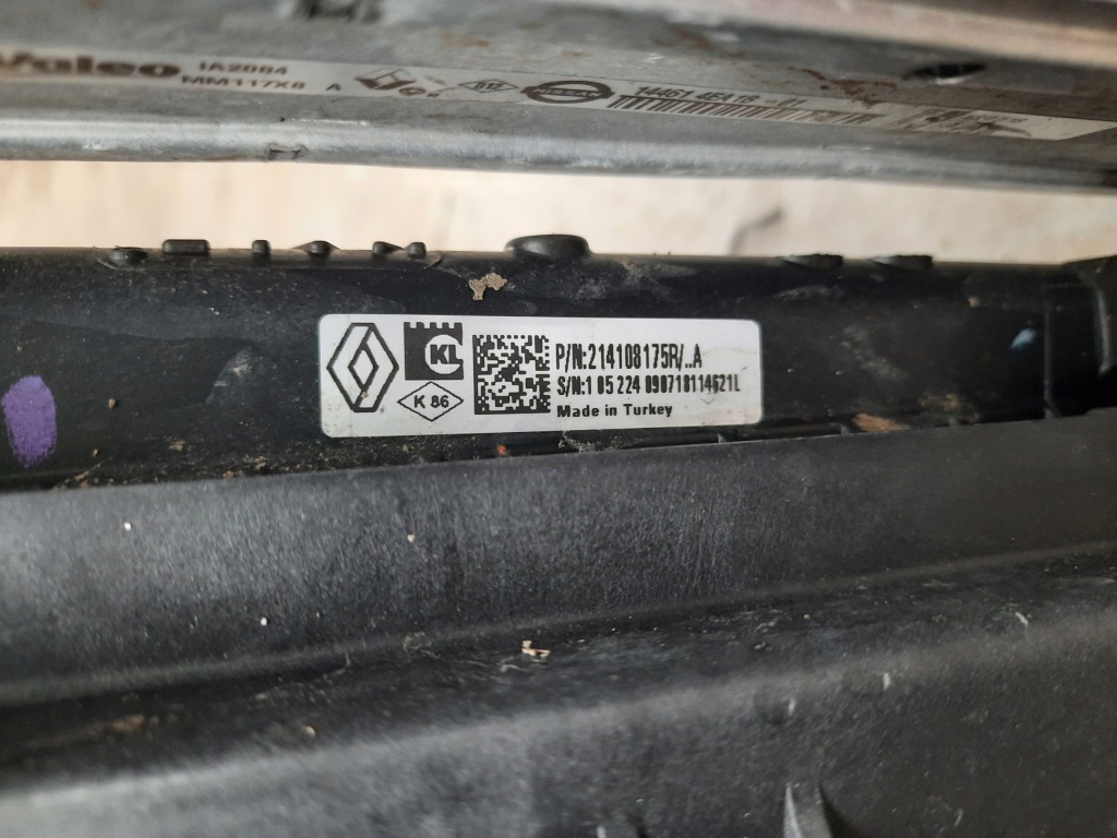 Megane iv 1.5dci радиатор вентилятор комплект . Недорого