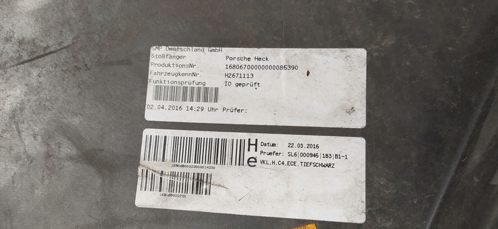 фото №13, Бампер задняя porsche carrera 911 991