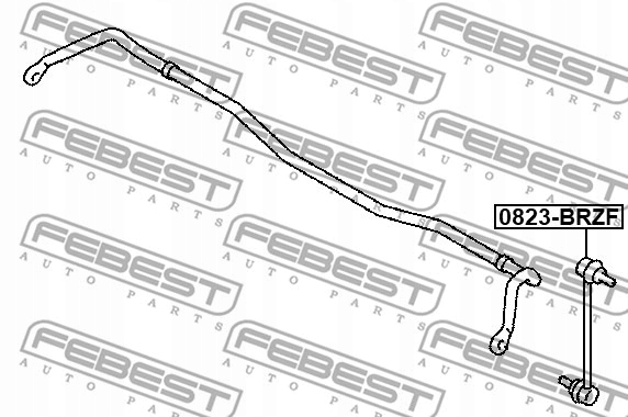 фото №5, Febest 0823-brzf тяга / кронштейн, стабилизатор