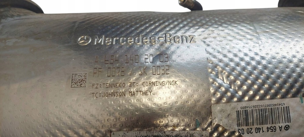 фото №6, Mercedes w167 w206 w253 катализатор фильтр dpf a6541402003