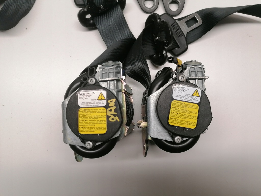 фото №5, Fiat doblo ii ремни безопасности перед оригинал seat ремни