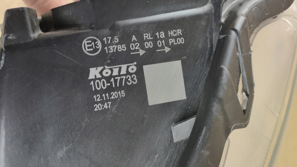 фото №12, Лампа левая suzuki sx4 s-cross 13-16 обычная