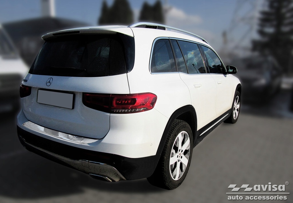 фото №8, Mercedes glb x247 молдинг стальной накладка na бампер задняя