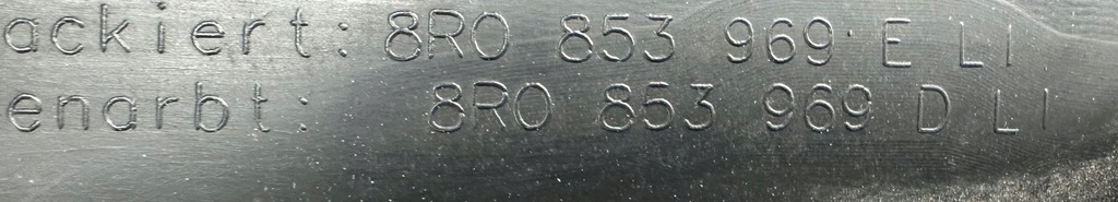 фото №11, Audi q5 sq5 молдинг дверь левый задняя 8r0853969e