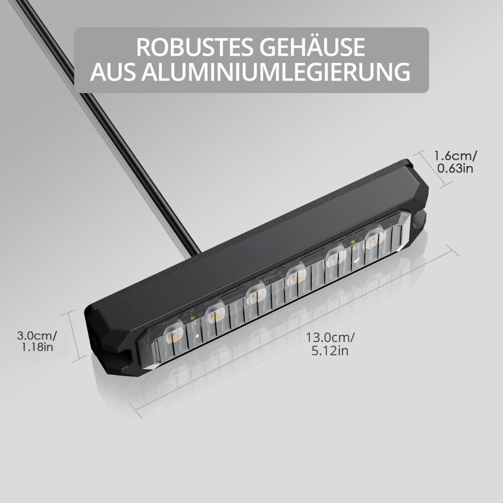 фото №13, 4x лампы предупредительные stroboskopowa лампа led оранжевая pomoc эвакуатор