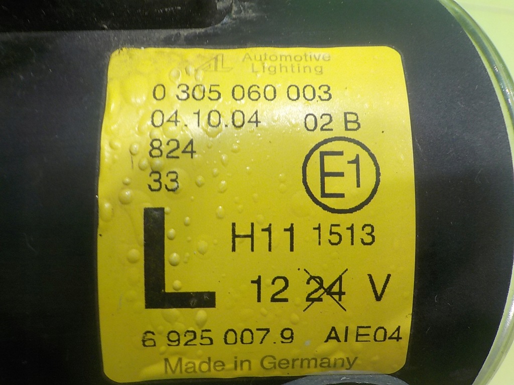 фото №5, Bmw z4 e85 2.5 b 04r cabrio 2d протитуманна фара лівий 0305060003