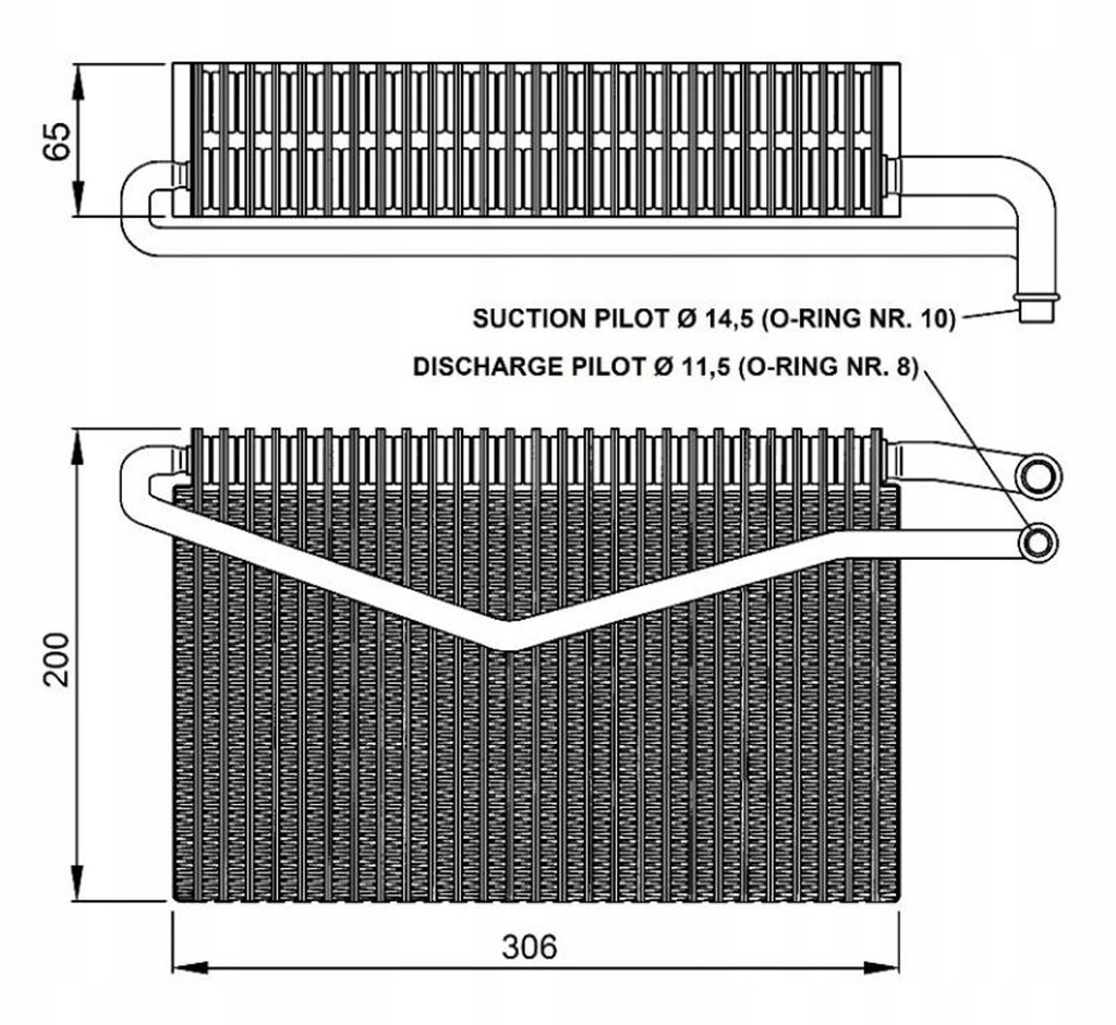 фото №1, Испаритель кондиционера mb actros mp1 nrf