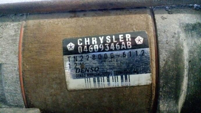 фото №7, Стартер chrysler concorde ii 3,2b 04609346ab