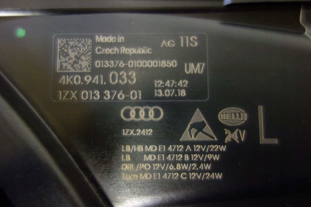 фото №7, Audi a6 c8 4k0 лампа ліва передня перед led