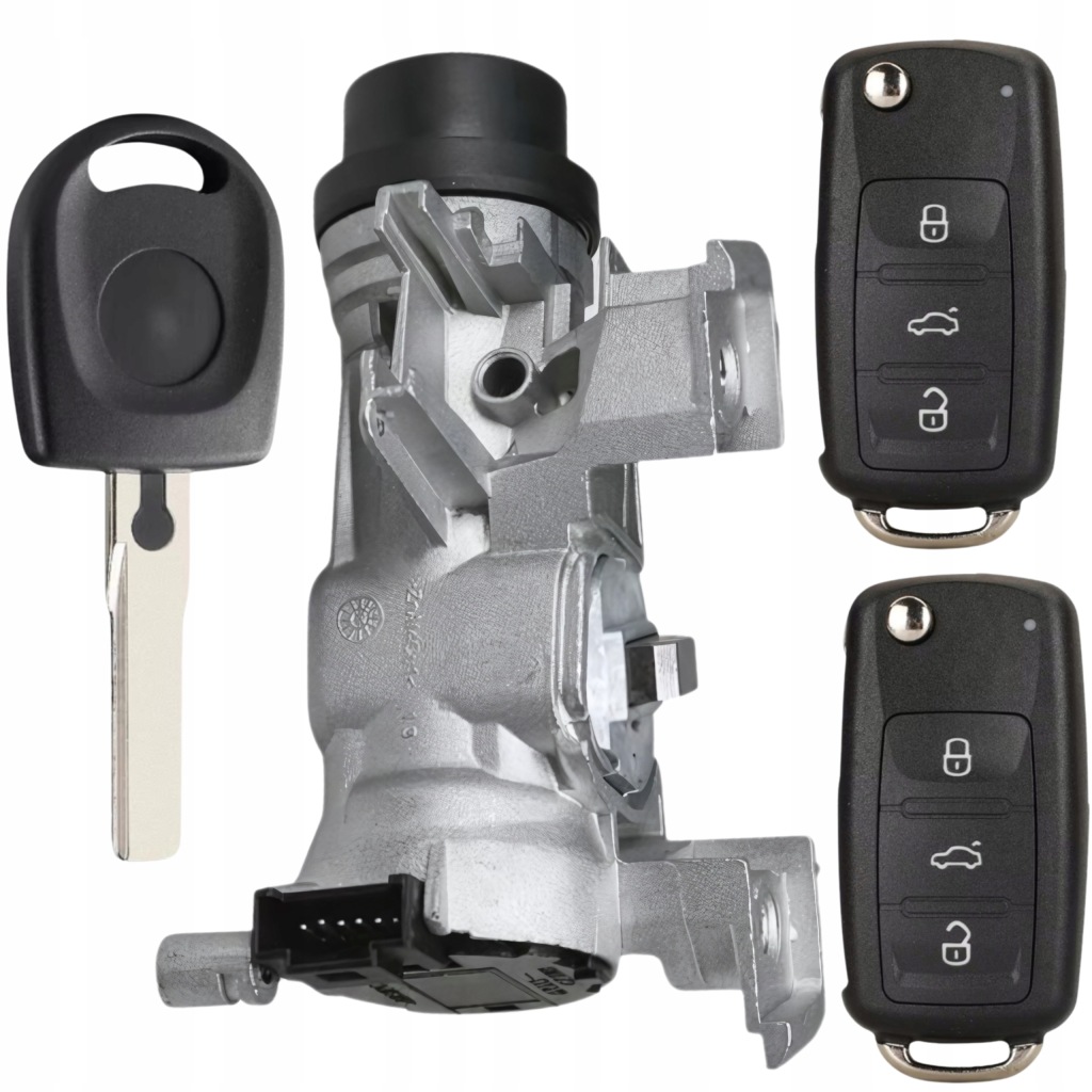 фото №1, Замок зажигания вкладка ключи pilot vw volkswagen golf vi 6 2009 rok