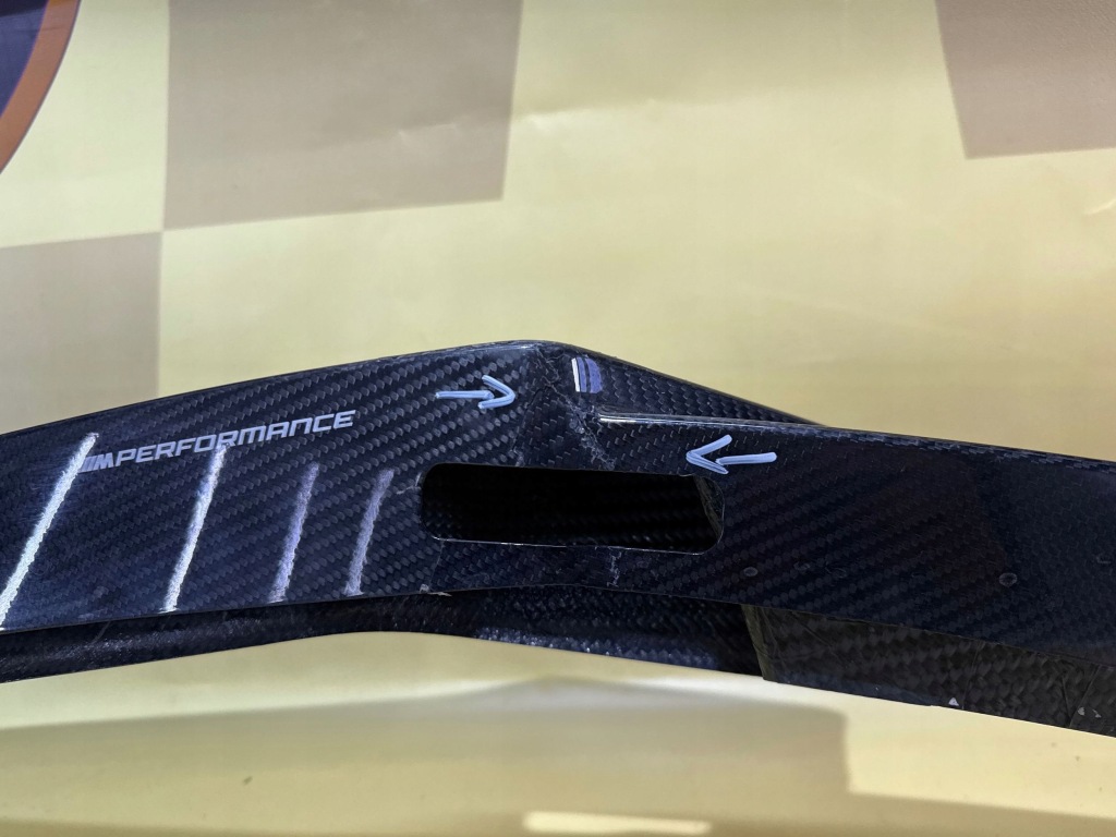 Купить Bmw x5 g05 m performance спойлер молдинг бампера правая карбон 191926-11