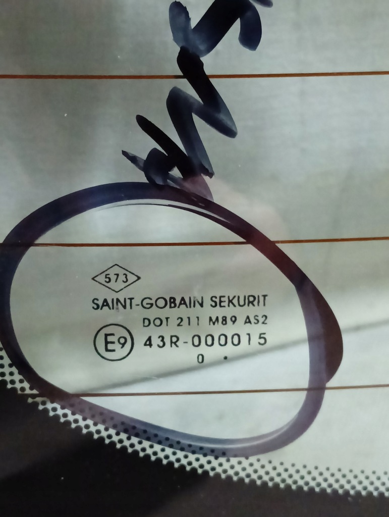 фото №2, Стекло задняя renault modus 2004-2008 as2-jasna