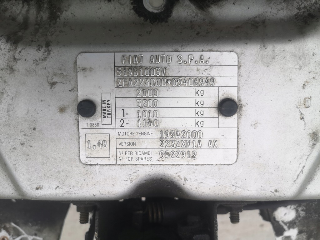 фото №6, Pas передний усилитель панель фары fiat doblo i lift 05-10