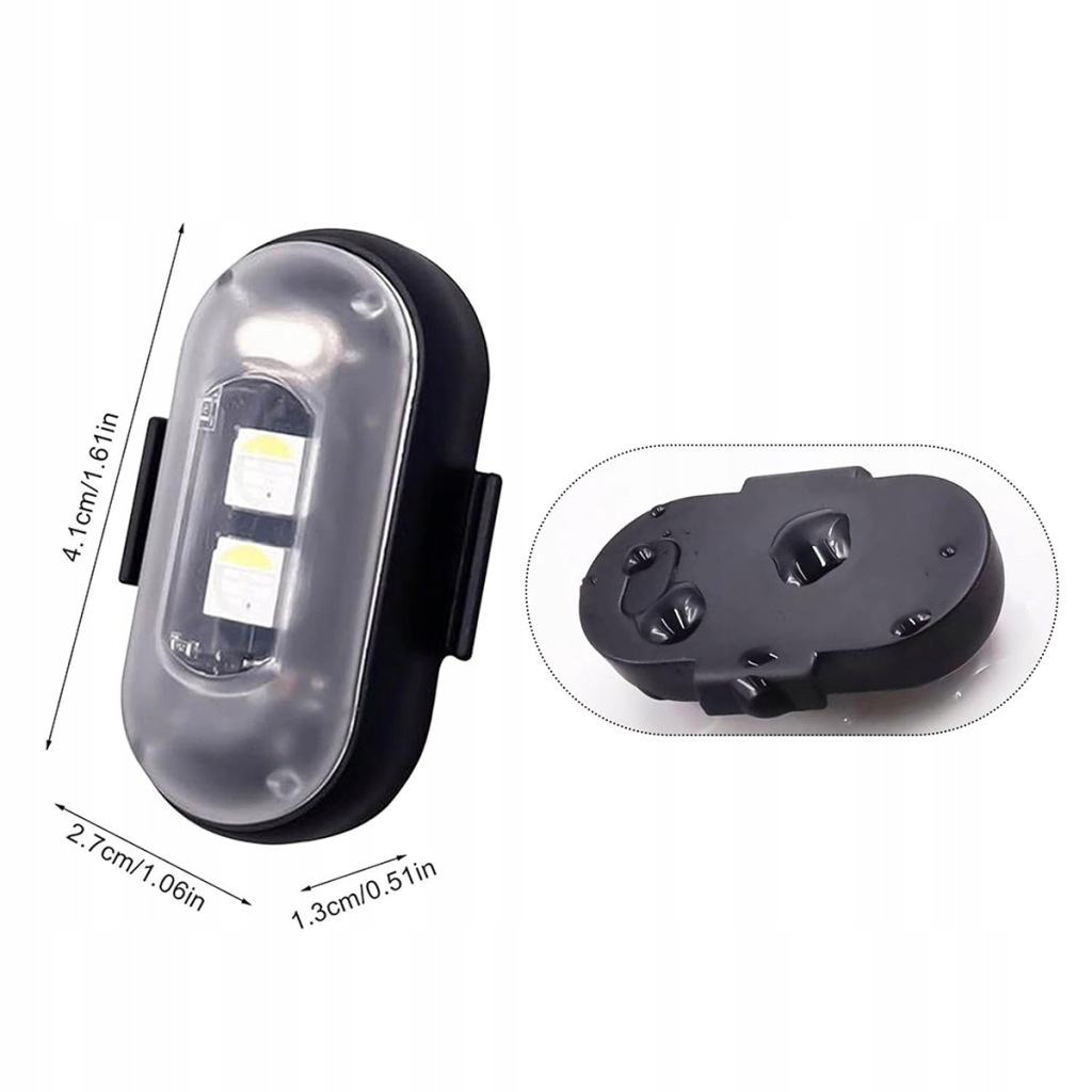 4x бездротові stroboskopowe led rgb світло 8 кольорів до автомобіля мотоцикла Недорого